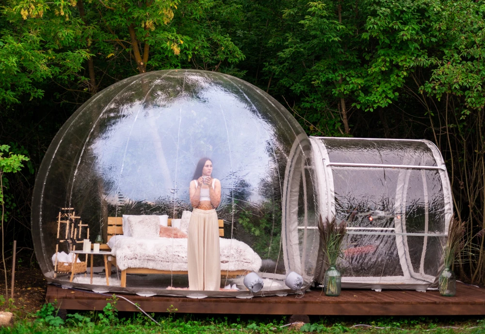 inflatable transparent dome tent