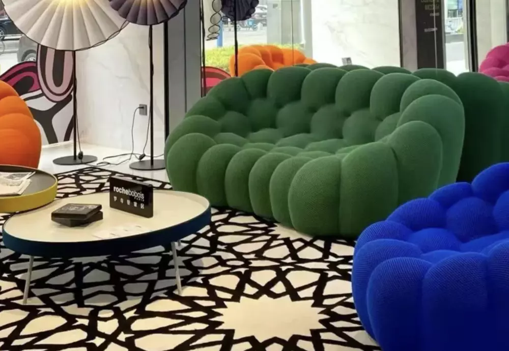 blue bubble couch tiktok